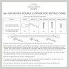 Exclusive Home Topper Double Curtain Rod and Finial Set, Matte