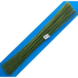 30 Gauge Green Cotton Covered Floral Wire - 120 feet per Bundle (36.6m) in 12 inch (30.5cm) Lengths