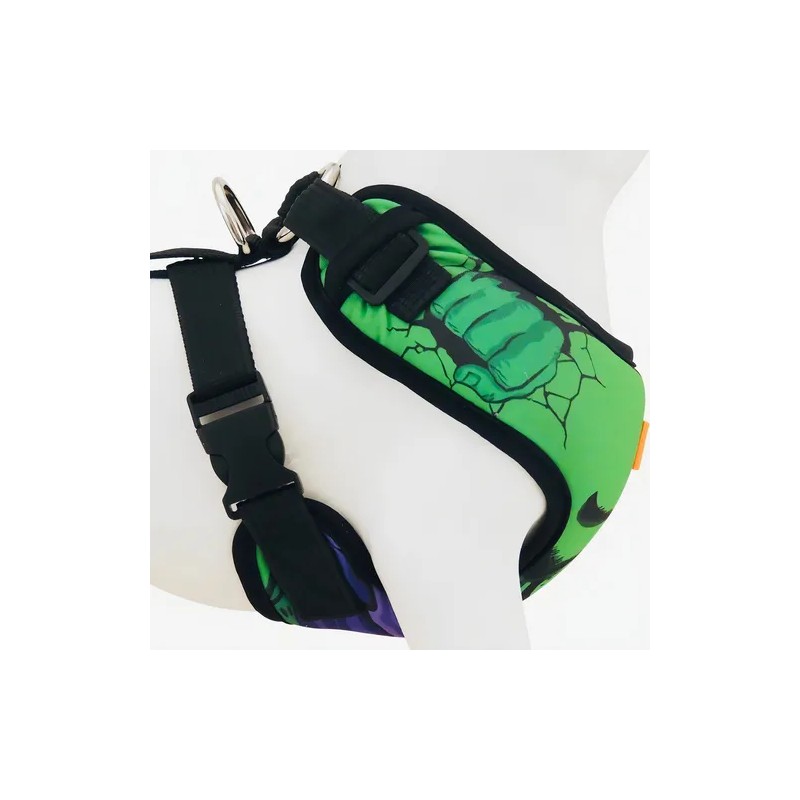 Arnés Pechera Ajustable Antitirones Para Perro Chico Mediano Hulk 5