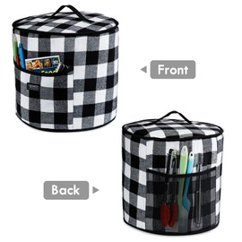 BAGSPRITE Dust Cover Compatible with Instant Pot 8 Quart-Appliance Covers- Insulated Pressure Cooker Cover with Pockets for Kitchen Accessories