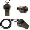 Shiwaki 3PCS Compass Whistle Outdoor Camping Hiking Whistle with Compass