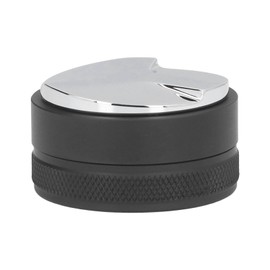 Stainless Steel Coffee Distributor Adjustable Coffee Powder Tamper Coffee Leveler Tool Black 2.28in