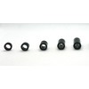 Black Spacers Nylon Cylindrical Unthreaded M6 x 5mm Length, 6.3mm