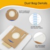 12 Pack Vacuum Dust Bags for Yeedi K781+ Vac Station,