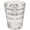 Fox Run Measurment Shot Glass, 2 x 2 x 2.25