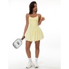 Women's Tennis Dress Spaghetti Straps Ruffle Cami Bubble Golf Dress
