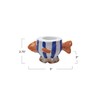 Creative Co-Op Hand-Painted Stoneware Fish Tealight/Taper Holder, Multicolor