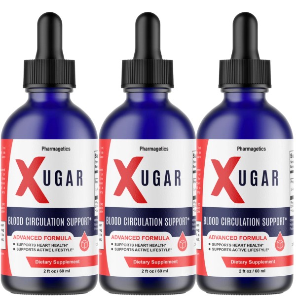 pharmagetics Xugar Drops Blood Circulation Support Formula, Heart Health -