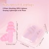 24 Pairs Pink Ear Plugs Bulk NRR 29dB Reusable Silicone