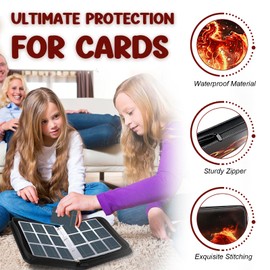 Card Binder 900 Pockets, Card Holder Binder Trading Card Binder 9 Pocket Card Collector Album with 50 Removable Card Sleeves for Trading Cards, Baseball Cards Standard Size Cards Organized