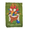 Ruffin Flag Company Happy Easter Basket Flowers 12"x18" Sleeved Polyester