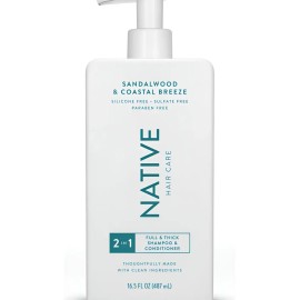 Shampoo Vegano 2 En 1 Native Sandalo Y Brisa De Mar 487ml