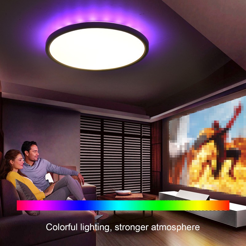 RGBCW Ceiling Lamp BT Remote Infinitely Dimmable Bedroom Ceiling Lamp