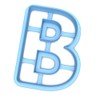 Sweet Prints Inc Letter B Cookie Cutter - Dishwasher Safe