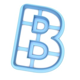 Sweet Prints Inc Letter B Cookie Cutter - Dishwasher Safe (4")