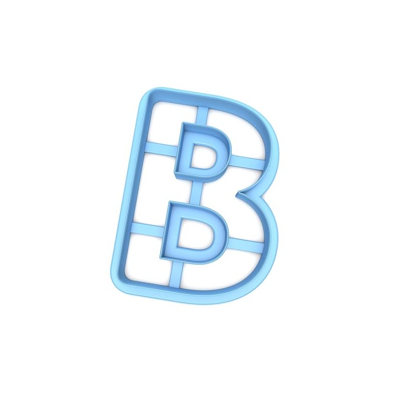 Sweet Prints Inc Letter B Cookie Cutter - Dishwasher Safe