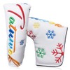 Snow Flower Golf Headcover Putter Cover Pin Mallet Fit Scotty