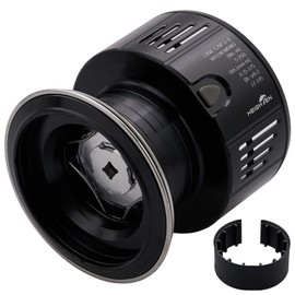 HEIGHTEN Reel Spool Replacement Spool Compatible with 4000 to 5000 Series Stella/Twin Power/Vanquish/Vanford/Stradic/Exsense (Black & Silver) (776)