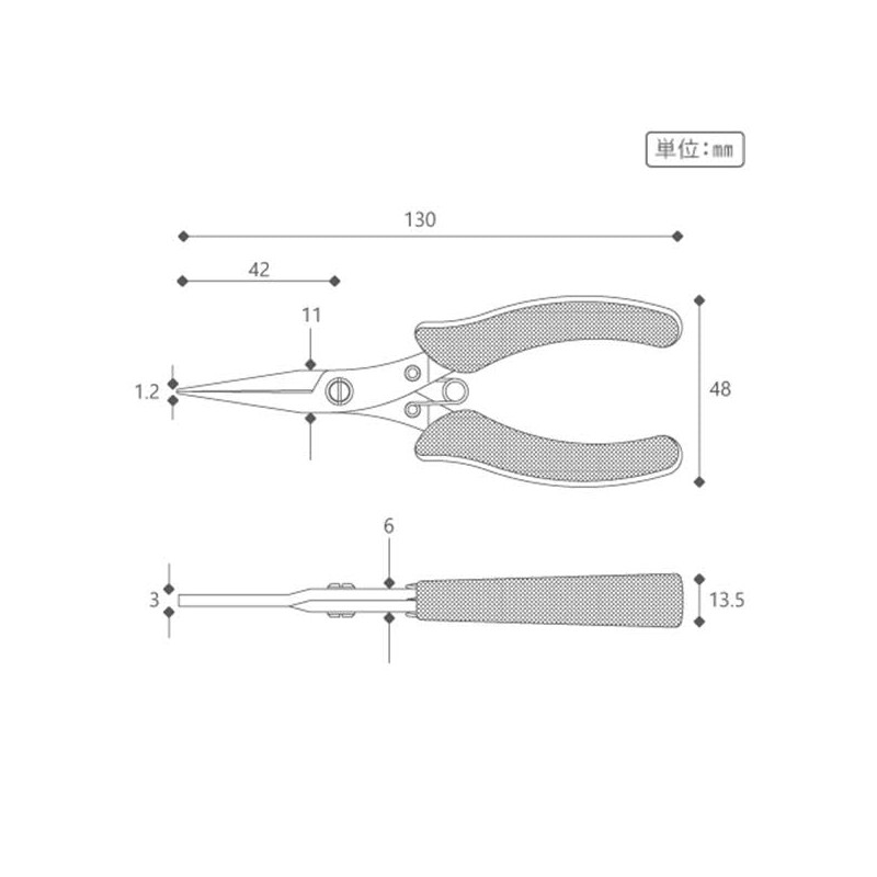 KUROBISAI Flat-mouth Yatco K-YFG Handicraft Tool