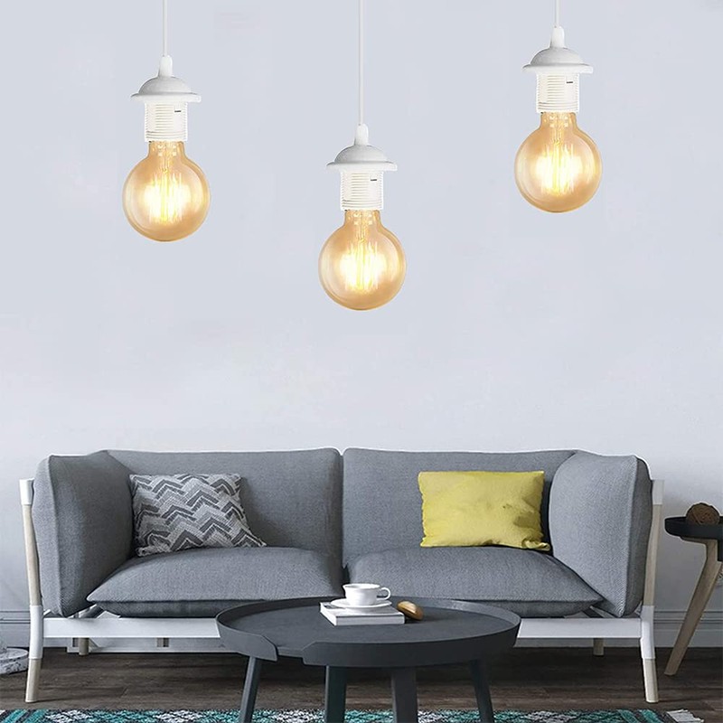 OMIGA 2 Pieces Ceiling Rose Light Fitting Vintage Pendant E27