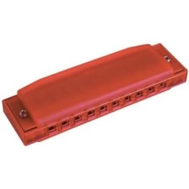 Hohner Happy Color Harp do Diatonische Mundharmonika, 10 Löcher, Rot