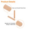 QUARKZMAN Pack of 200 3/8" x 2-3/8" Wooden Dowels, Wooden
