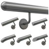 TIBU Handrail Stainless Steel 33.7 mm Railing 0.3 m -