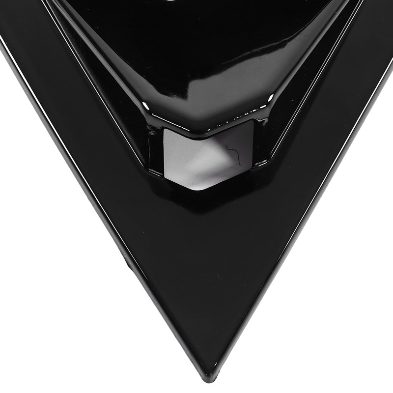 2pcs Gloss Black Rear Side Window Louvers Trim Air Vent