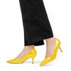 JOY IN LOVE Women's Shoes Low Heels Pointy Toe Kitten