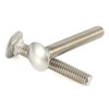 3/8-16 x 4 Carriage Bolts, Stainless Steel 18-8 (304), Round