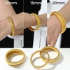GOLDCHIC JEWELRY Women's Gold Stretch Bracelets, 20mm Chunky Wristband Bangle
