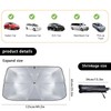 JOZMMZEOOA Auto Sonnenschutz Frontscheibe,65x125CM Frontscheibenabdeckung Auto Windschutzscheibe Frontscheibe Hitzeschutz UV-Schutz