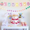 EHRBGK Happy Easter Banner Easter Decorations Easter Eggs Rabbit Hanging