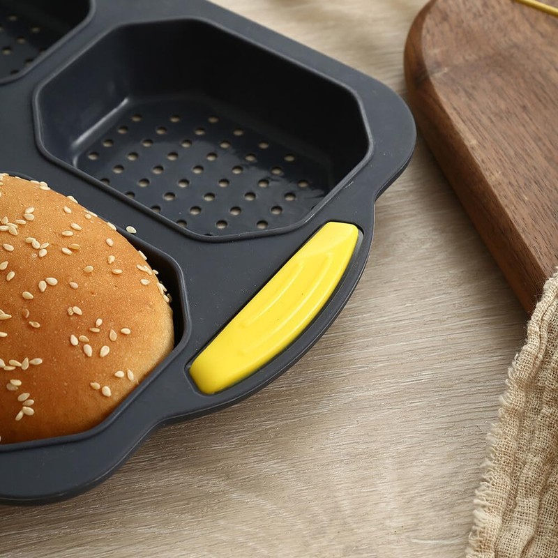 Greyoe Baguette Baking Tray, Bun Baking Mould, Baguette Baking Tray,