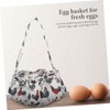 CIYODO Chicken Egg Collecting Basket Pouches Canvas Egg Holder for