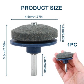 Lawnmower Blade Sharpener,Universal Heavy Duty Garden Tool Sharpener,Multi-Sharp Rotary Lawnmower Sharpen Grinder Wheel Stone for Rotary Lawn Mower,Lawn Edgers ＆ Shears,Axes and Other Garden Tools