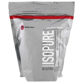 Isopure Protein Powder Zero Carb Strawberry Cream 454g (1lb) / 이소퓨어 단백질 파우더 탄수화물 제로 딸기 크림 454g (1lb)