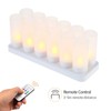 Colourful LED Candle Light Rechargeable Simulation Flameless Tea Candle Lights