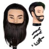 Eumos Mannequin Head, Male Mannequin Head with Human Hair 12''