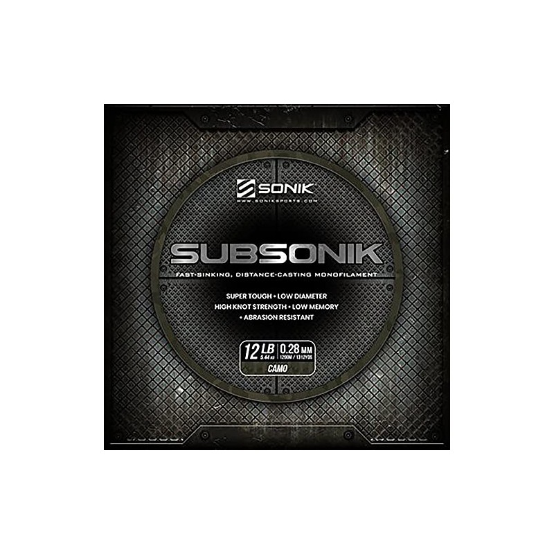 Sonik SubSonik Camo Carp Mono Line 1200m : 12lb