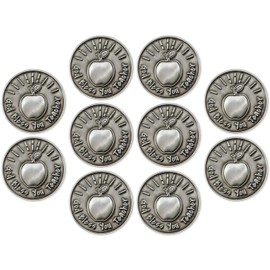 Teachers Appreciation Love Expression Coin, Bulk Pack of 10 Tokens of Gratitude for Educators, God Bless You Teacher Pocket Keepsake Gift, Classroom Reminder of Excellence for Women & Men