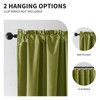 CUCRAF Olive Green Velvet Curtains 96 inches Long, Soft Room