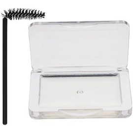 Gel Fijador de Cejas Incoloro para Forma Jabón Acrílico y Cepillo, Set 1 para Maquillaje y Peinado de Cejas Natural sin Agentes Espumantes