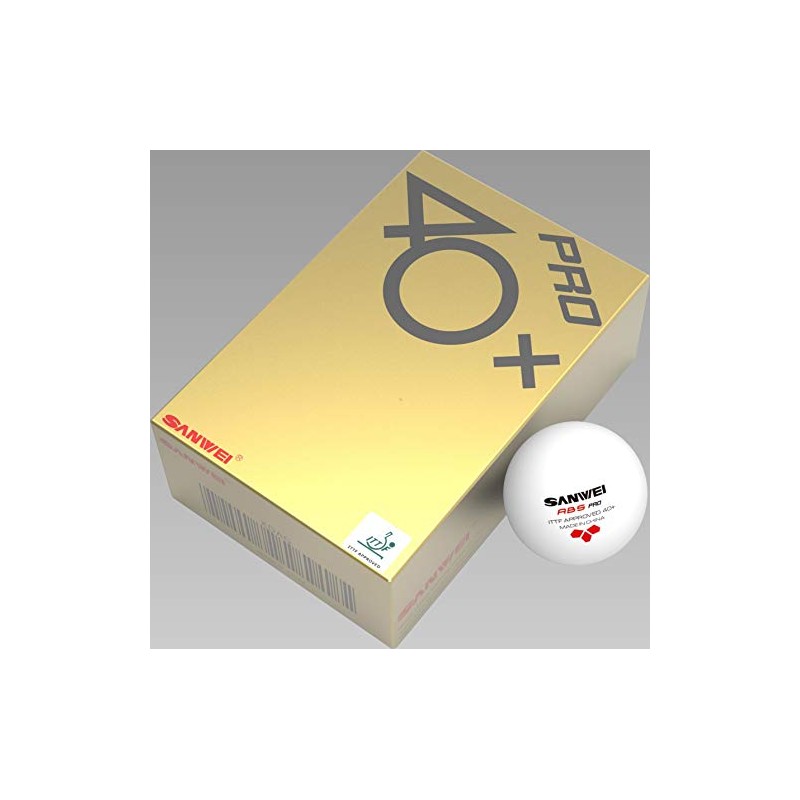 Sanwei Ball ABS 40+ Pro*** White Pack of 72 White