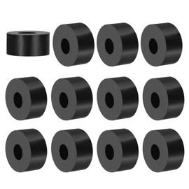 PATIKIL Multi Purpose Rubber Spacer, 12 Pcs 10mm ID x 30 OD x 15mm T Neoprene Round Anti-Vibration Isolation Pads Isolator Rubber Bushings Spacer Washer for HVAC Bolts Car Accessories