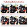 Funda Cubre Volante Deportivo Protector Antiderrapante Auto