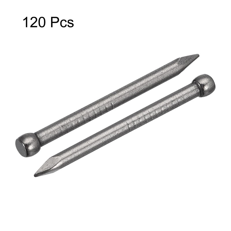 sourcing map Finishing Nails 120pcs 30mm 1-3/16 Inch Hand-Drive Hardware