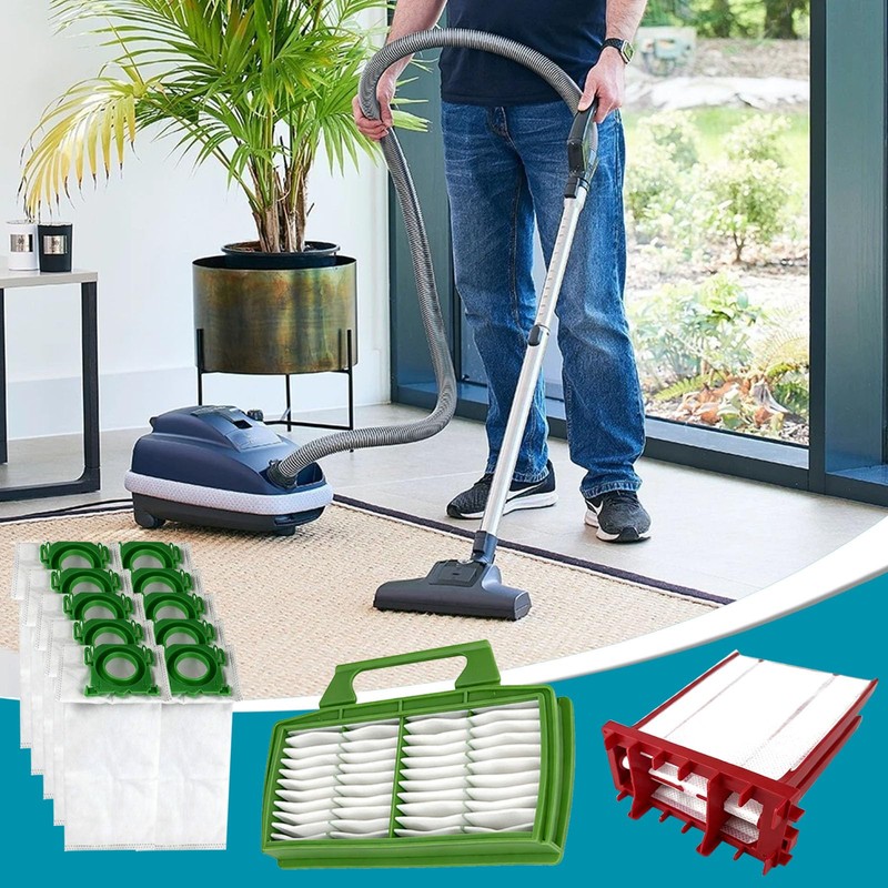 10 Pack Vacuum Bags Compatible with SEBO Airbelt K Series