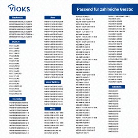 VIOKS Universal Oven Seal Can Be Cut to Size Black 2920 x 11 x 9 mm with 10 x Mounting Hooks - Rubber Sealing Tape Oven Seal - Door Seal Rubber Flexible Rubber Sealing Tape & Oven Seal