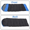 Blue Double Conjoined Hooded Sleeping Bag Outdoor Camping or Indoor